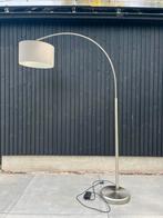 Booglamp / vloerlamp, rvs, Huis en Inrichting, Lampen | Vloerlampen, Ophalen, Zo goed als nieuw, 150 tot 200 cm