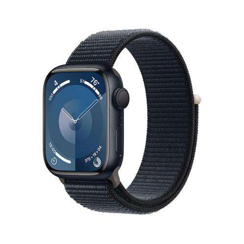 Apple Watch Series 9 GPS 45mm Sport Loop MR9C3QF/A, Sieraden, Tassen en Uiterlijk, Smartwatches, Nieuw, iOS, Zwart, GPS, Ophalen of Verzenden