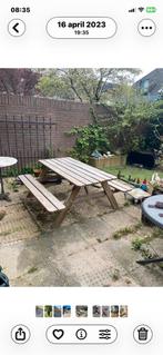 Picknicktafel geschikt voor kleine tuin, Ophalen, Gebruikt, Inklapbaar, Rechthoekig
