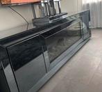 Tv meubel sfeerhaard, klok en decoratie eric kuster stijl, Huis en Inrichting, Ophalen, Minder dan 100 cm, 25 tot 50 cm, Glas
