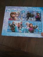 Frozen Puzzelset - 4 Puzzels in 1!, Ophalen of Verzenden, Meer dan 50 stukjes, Zo goed als nieuw, 4 tot 6 jaar