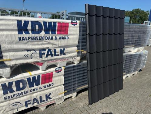 Dakpanplaten Zwart uit Voorraad €11,14m2 / Sandwichpanelen /, Doe-het-zelf en Verbouw, Platen en Panelen, Nieuw, Overige materialen