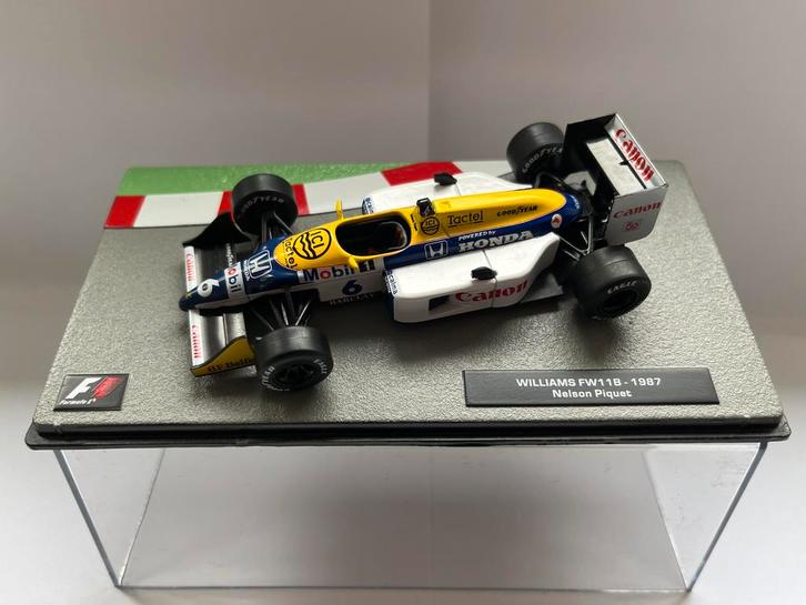 Williams FW11B – Nelson Piquet – 1987 | schaal 1:43, Hobby en Vrije tijd, Modelauto's | 1:43, Zo goed als nieuw, Auto, Overige merken