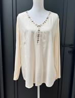 Nieuw! Ivoorwitte viscose blouse tuniek mt 46, Ophalen of Verzenden, Nieuw, Wit
