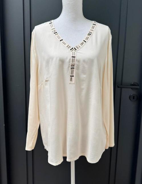 Nieuw! Ivoorwitte viscose blouse tuniek mt 46, Kleding | Dames, Blouses en Tunieken, Nieuw, Wit, Ophalen of Verzenden