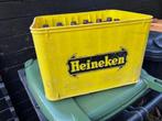 Kratje Heineken geel (oud), Ophalen of Verzenden, Gebruikt, Flesje(s), Heineken