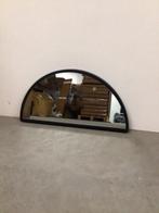 Halfronde Spiegel met Zwart Frame, Huis en Inrichting, Woonaccessoires | Spiegels, Ophalen, Gebruikt, Overige vormen