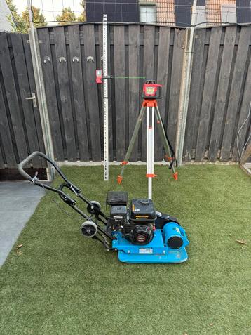 Trilplaat én hoogte laser te huur. Alleen per week! beschikbaar voor biedingen