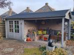 tuinhuis met overkapping/luifel + loungeset (incl. kussens), Tuin en Terras, Ophalen, 500 cm of meer, Met overkapping, Hout