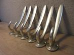 Vintage aluminium haken kapstokhaken, Ophalen of Verzenden, Gebruikt, Metaal, Wandkapstok
