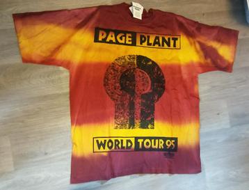 Page Plant world tour 1995 vintage shirt Led Zeppelin rock