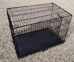 Hondenbench zwart 90x55x65 incl verduisteringshoes, Ophalen of Verzenden, Zo goed als nieuw