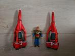 Thunderbirds set met vliegtuigen en figuur, Ophalen of Verzenden, Gebruikt