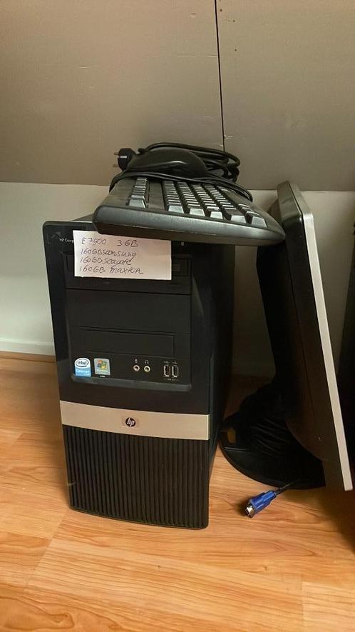 Desktop pc 1 2,93MHZ Dualcore, Computers en Software, Desktop Pc's, Gebruikt, 2 tot 3 Ghz, HDD, Minder dan 4 GB, Met monitor, Ophalen