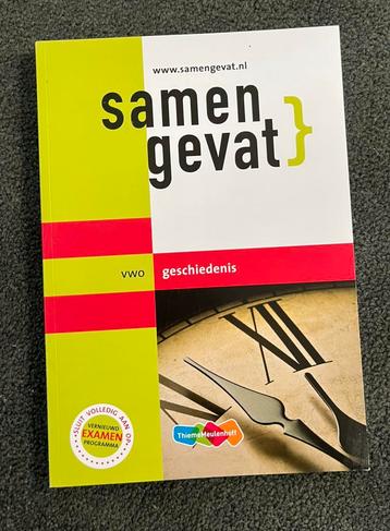 Samengevat geschiedenis Vwo beschikbaar voor biedingen