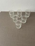 Borrelglazen, kristal 6 stuks, Antiek en Kunst, Ophalen