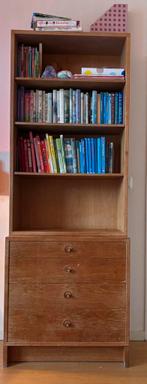 Vintage boekenkas, Huis en Inrichting, Kasten | Boekenkasten, Ophalen, 50 tot 100 cm, Zo goed als nieuw, 150 tot 200 cm