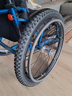 26 inch Sneeuw en off-road banden op Spinergy voor rolstoel, Ophalen of Verzenden, Nieuw, Handbewogen rolstoel