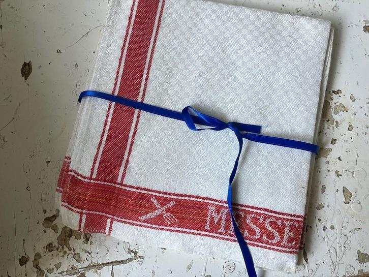 Oud linnengoed / messendoeken, Antiek en Kunst, Curiosa en Brocante, Ophalen of Verzenden