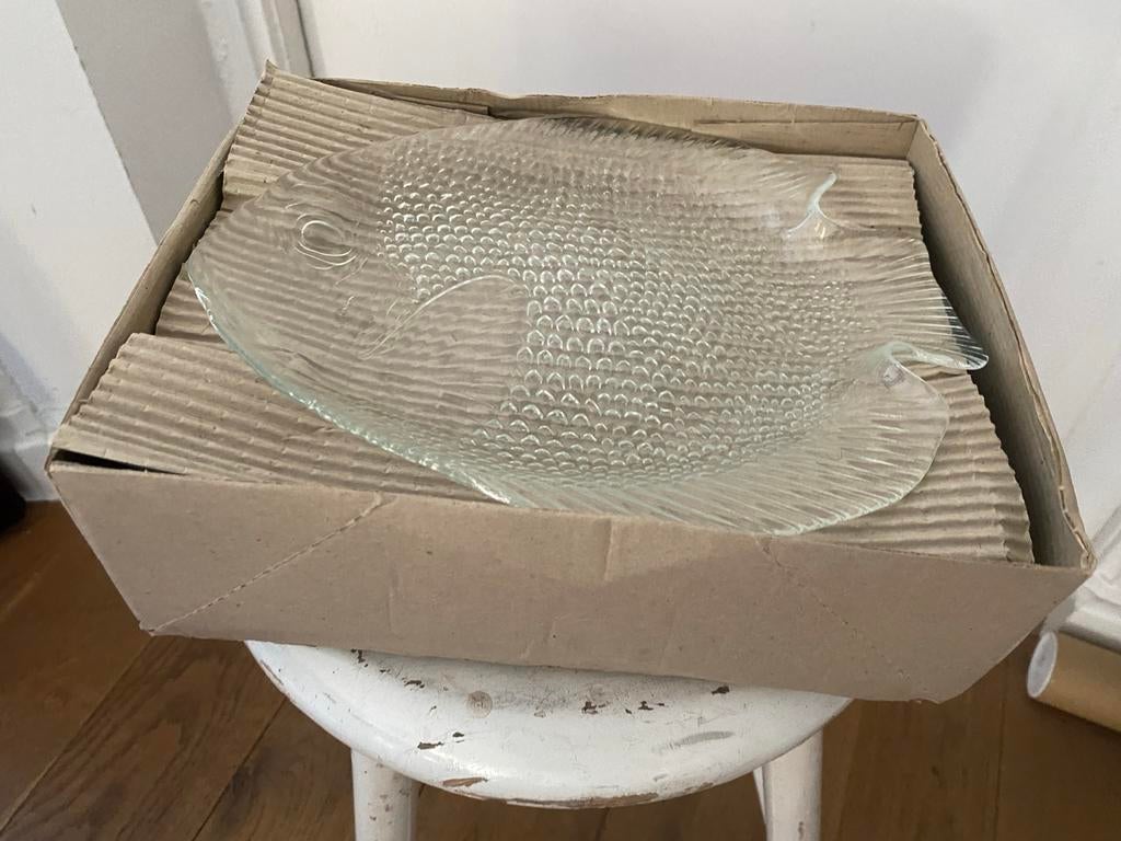 Zes Vintage Visborden - Jaren 70, Antiek en Kunst, Ophalen of Verzenden