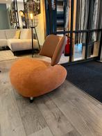 Leolux Pallone bouclé/ leder, 75 tot 100 cm, Ophalen of Verzenden, Zo goed als nieuw, Stof