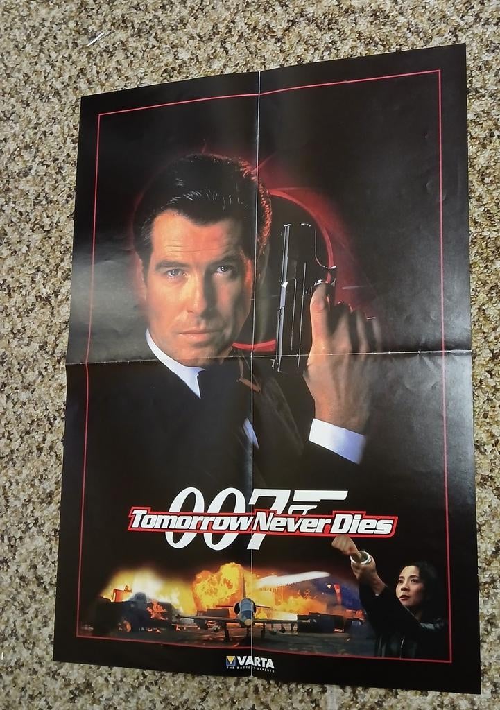 Tomorrow Never Dies Filmposter, Rechthoekig Staand, Nieuw, Ophalen of Verzenden, A1 t/m A3