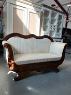 Antieke Biedermeier bank – uniek meubelstuk (160 cm breed), Antiek en Kunst, Ophalen of Verzenden