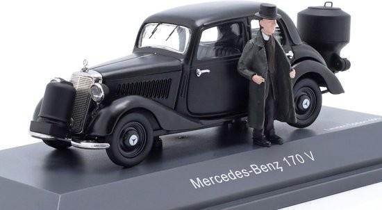 Mercedes Benz 170V Houtverbrander + Figuur Schaal 1:43, Hobby en Vrije tijd, Modelauto's | 1:43, Nieuw, Auto, Schuco, Ophalen of Verzenden