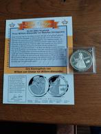 Willem-Alexander & Máxima Huwelijksmunt Zilver 2002, Ophalen of Verzenden, Zilver, Nederland