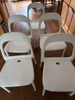 IKEA Merk Urban Witte Stoelen - 5 Stuks, Huis en Inrichting, Stoelen, Kunststof, Gebruikt, Wit, Ophalen of Verzenden