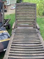 Ligbedden teak, Tuin en Terras, Ophalen, Gebruikt, Teakhout