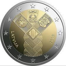 2 Euro Letland 2018 UNC - Onafhankelijkheid Baltische Staten, Postzegels en Munten, Munten | Europa | Euromunten, Losse munt, 2 euro