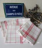 4 Grote glazen doeken, Ophalen, Gebruikt, Overige kleuren, Theedoek of Handdoek