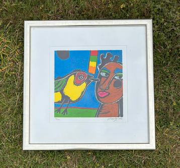 Corneille zeefdruk “Des Animaux et la Femme” 2002 186/200 beschikbaar voor biedingen