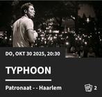 Typhoon – 30 oktober – Patronaat Haarlem 

Twee tickets, Twee personen, Oktober