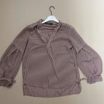 Streep blouse in burgoundy mt S van Sandro Ferrone, Verzenden