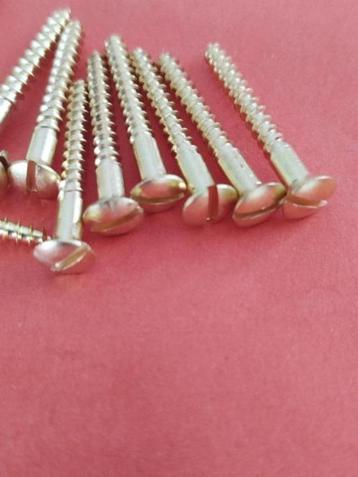 25 st Messing houtschroeven LENSKOP 4 X 20 mm montage  beschikbaar voor biedingen