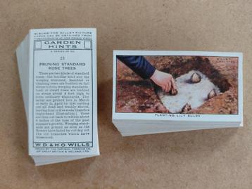 Garden Hints complete set 50 vintage cigarette cards 1939 beschikbaar voor biedingen