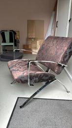 Moderene luxe fauteuils - zwart - chromen armleuning, Huis en Inrichting, Ophalen, Gebruikt, Minder dan 75 cm, Modern - design