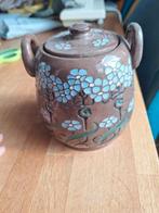 Aardewerken potje Jugendstil motief, Antiek en Kunst, Ophalen of Verzenden