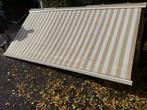 Knikarm zonnescherm, Ophalen, Gebruikt, 150 tot 300 cm, 250 cm tot 450 cm