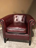 Oxblood Rode Runderleren Clubfauteuil Lounge Atelier, Huis en Inrichting, Fauteuils, Zo goed als nieuw, Lounge Atelier, 50 tot 75 cm