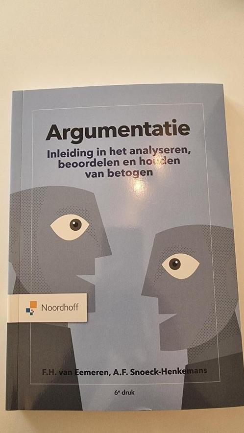 Argumentatie - F.H. van Eemeren - (Heel Goed), Boeken, Studieboeken en Cursussen, Zo goed als nieuw, HBO, Beta, Ophalen of Verzenden