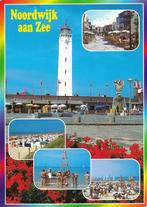 Ansichtkaart	Noordwijk aan Zee	5-luik	Vuurtoren	Strand, Verzenden, 1980 tot heden, Gelopen, Zuid-Holland