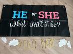 Gender reveal decorations, Diversen, Vlaggen en Wimpels, Ophalen, Zo goed als nieuw