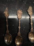 Verzilverde lepeltjes met scheepsmotieven nijmegen utrecht, Ophalen of Verzenden