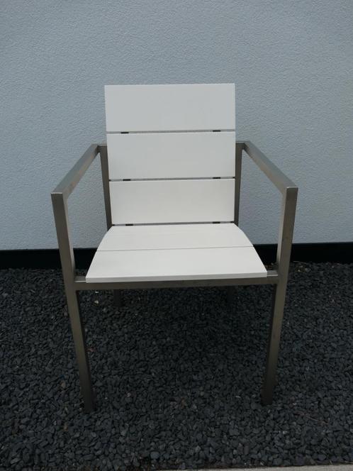 Zes tuinstoelen Tribu Natal Techno Stacking Chair - 6 stuks, Tuin en Terras, Tuinstoelen, Gebruikt, Metaal, Stapelbaar, Ophalen of Verzenden