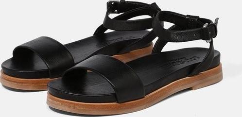 "Shabbies Amsterdam Sandaal Glad Leer Zwart - Maat 42"., Kleding | Dames, Schoenen, Zo goed als nieuw, Sandalen of Muiltjes, Zwart
