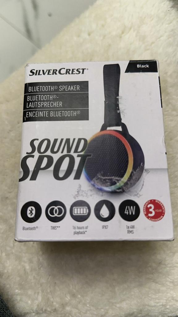 SilverCrest Soundspot Bluetooth Speaker - IAN 400858_2110, Audio, Tv en Foto, Luidsprekers, Gebruikt, Overige typen, Minder dan 60 watt
