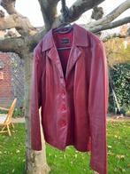 Echt leer colbert bordeaux maat 46, Kleding | Dames, Ophalen, Zo goed als nieuw, Maat 46/48 (XL) of groter, Rood